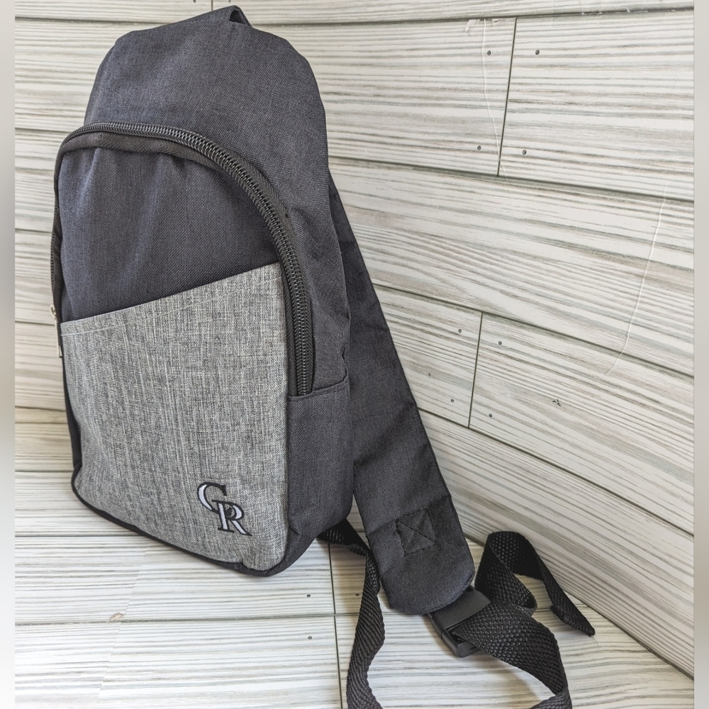Colorodo Rockies Baseball Buckle Sling Bag in Black and Gray NWOT - Picture 4 of 8
